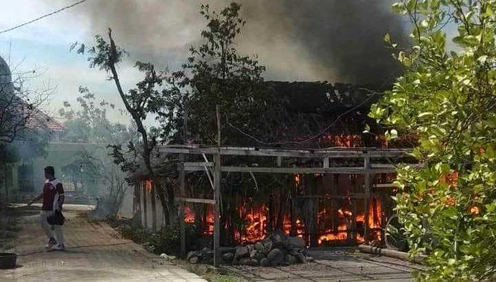 2 Rumah di Betek, Gondang, Alami Kebakaran Sampai Hangus dan Rata dengan Tanah