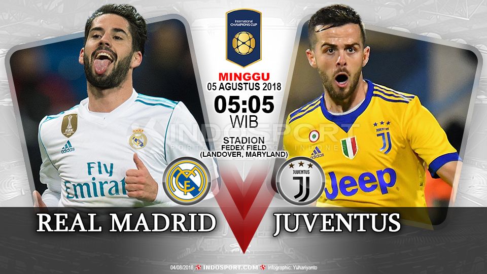 Statistik Dan Prediksi Real Madrid vs Juventus ICC 5 Agustus 2018