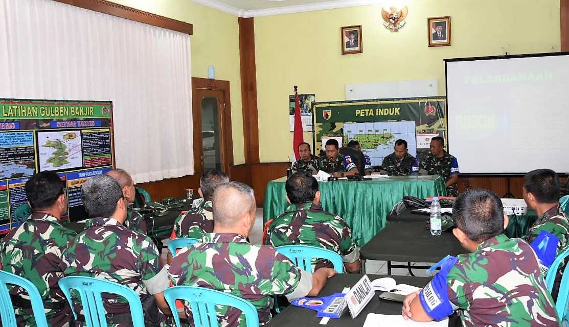 Kodim 0817/Gresik Jadi Sasaran Latihan Posko I OMSP