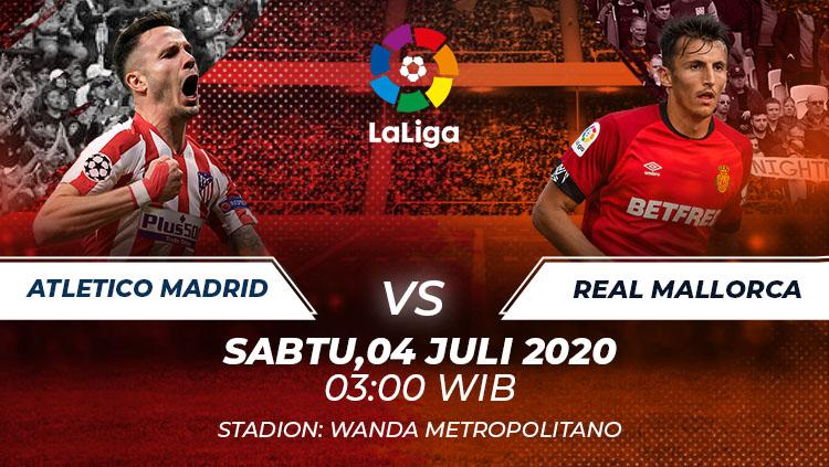 Link Live Streaming Atletico Madrid vs Real Mallorca Jam 00.30 WIB Hari Ini