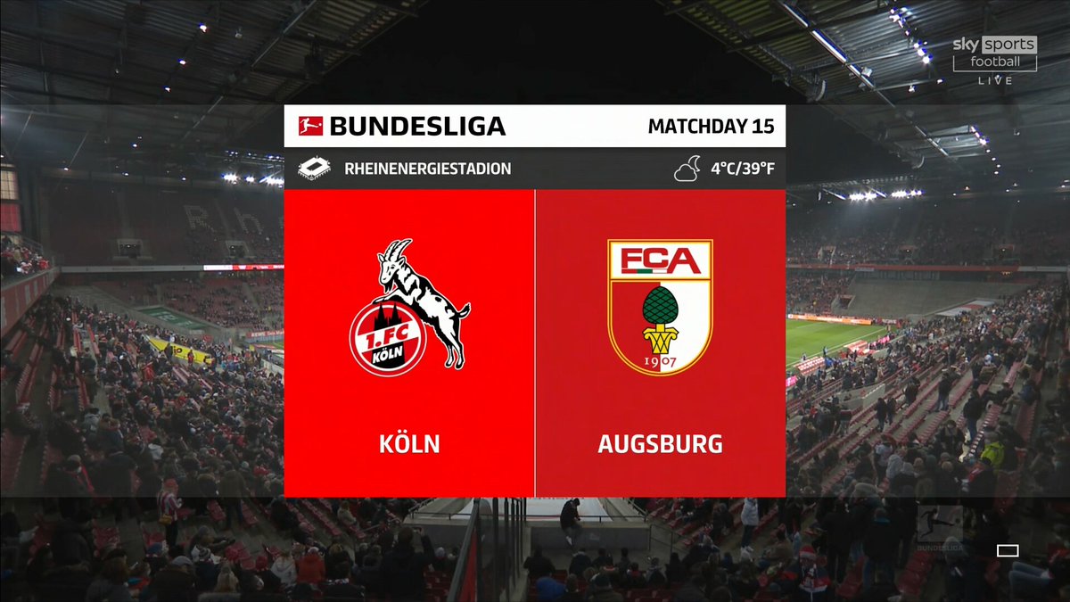 Link Live Streaming Koln vs Augsburg Jam 02.30 WIB Hari Ini