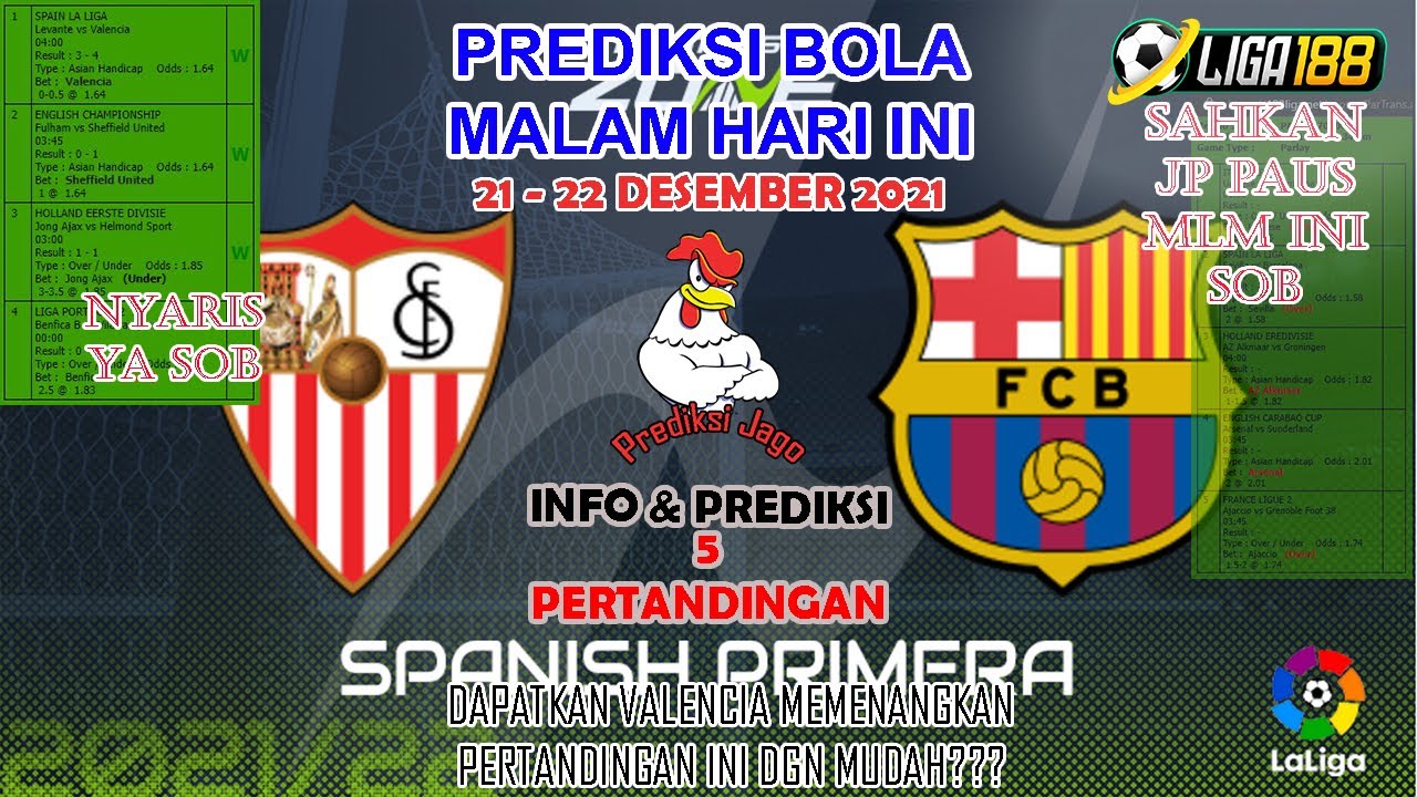 Prediksi Sevilla vs Barcelona, 22 Desember, Liga Spanyol