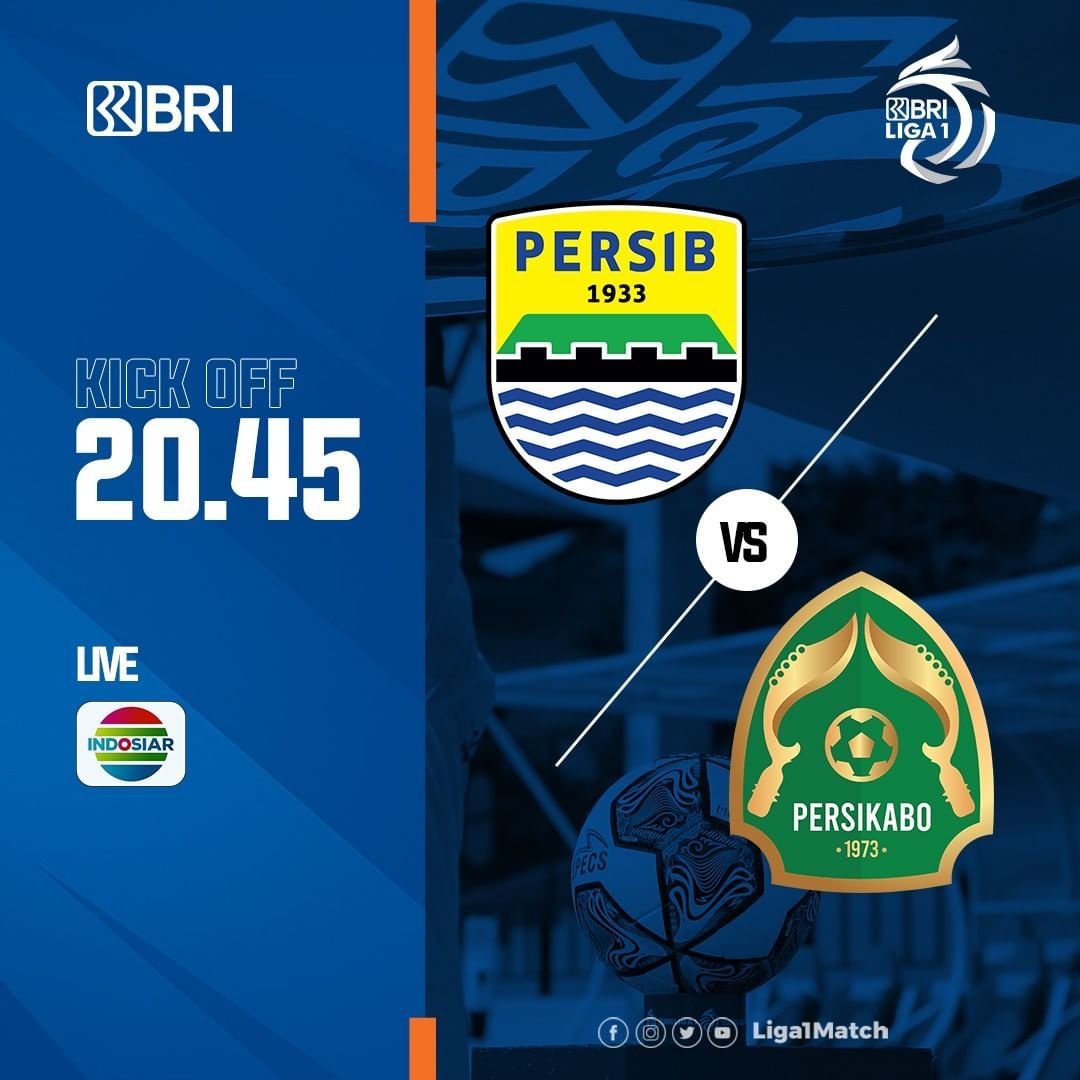 Link Live Streaming Persib vs Persikabo Jam 20.45 WIB Hari Ini