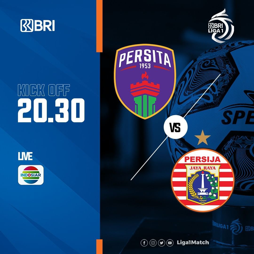 Link Live Streaming Persita vs Persija Jam 20.30 WIB Hari Ini Hari Ini