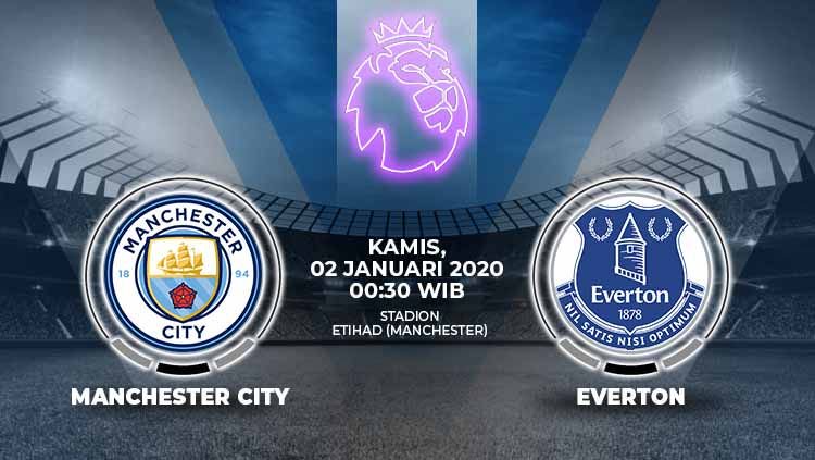 Premier League Everton vs Manchester City Live 00.30 WIB Hari Ini