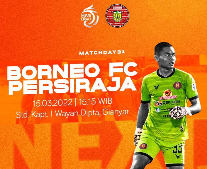 BRI Liga 1 Borneo FC vs Persiraja Live Streaming 15.15 WIB Hari Ini