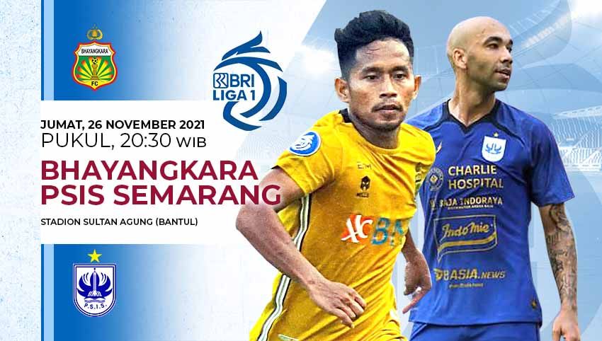 BRI Liga 1 PSIS Semarang vs Bhayangkara Live Streaming 20.30 WIB Hari Ini