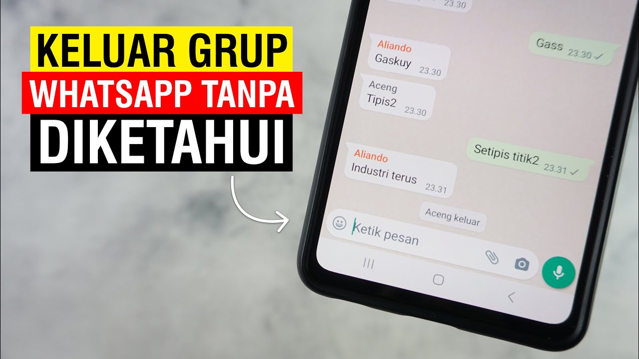 Cara Keluar Grup WhatsApp Tanpa Diketahui Hidden Tanpa Aplikasi Terbaru Tahun Ini