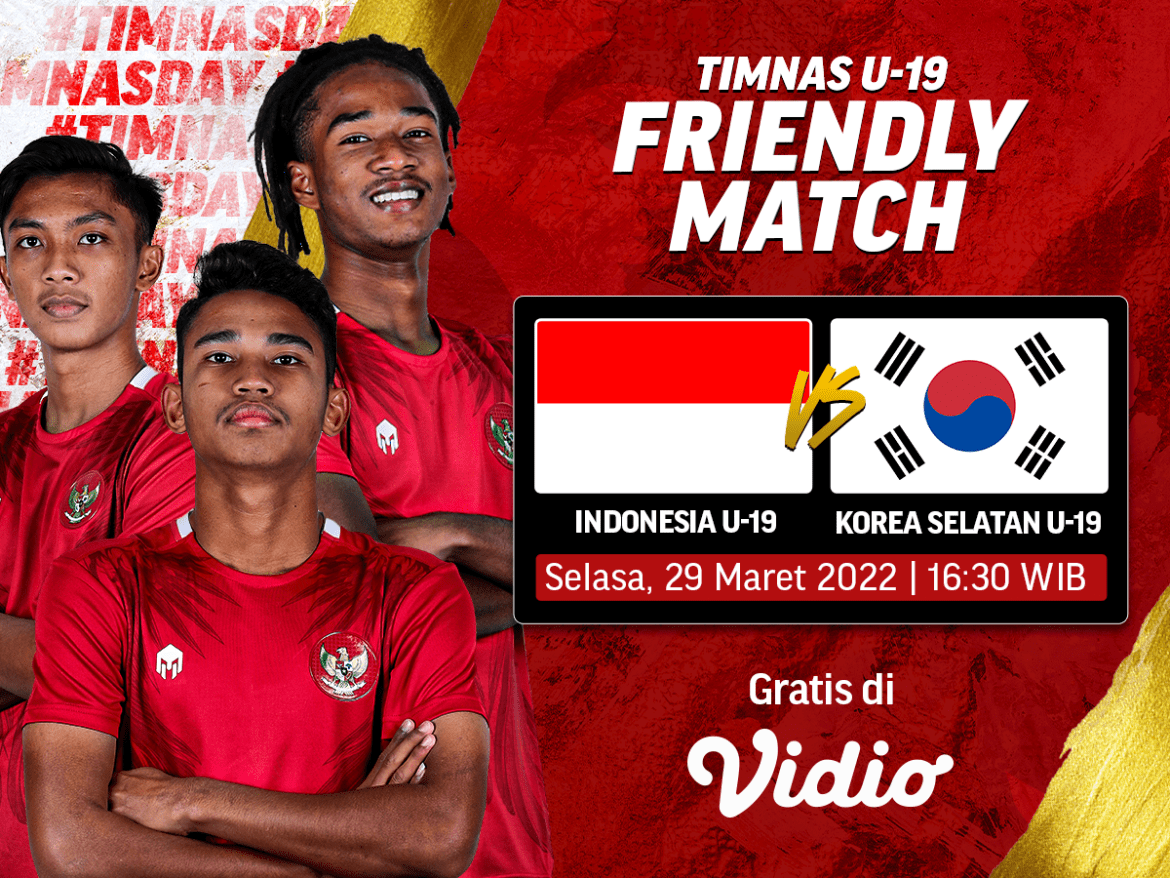 Indonesia U-19 vs Korea Selatan U-19 Live Streaming 17.00 WIB Hari Ini