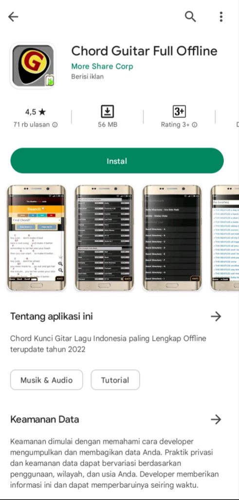 Aplikasi Kunci Gitar Terbaik Update Lagu Terbaru Lengkap untuk Android Terbaru Tahun Ini