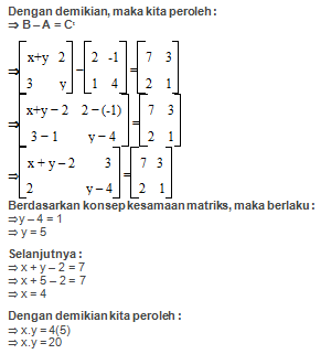 Contoh Soal Matriks dan Jawabannya Kelas 11, Khusus Buat Kamu