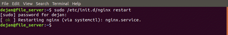 Cara restart Nginx