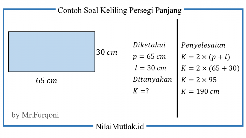 20 Contoh Soal Keliling Persegi Panjang dan Cara Mengerjakan Lembar 6 Terbaru Tahun Ini