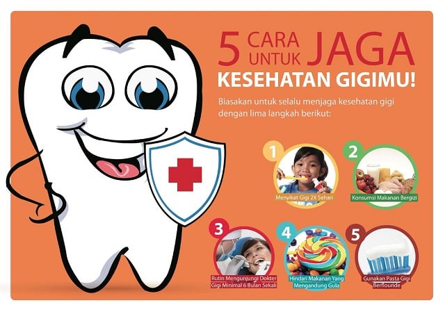 contoh poster kesehatan gigi