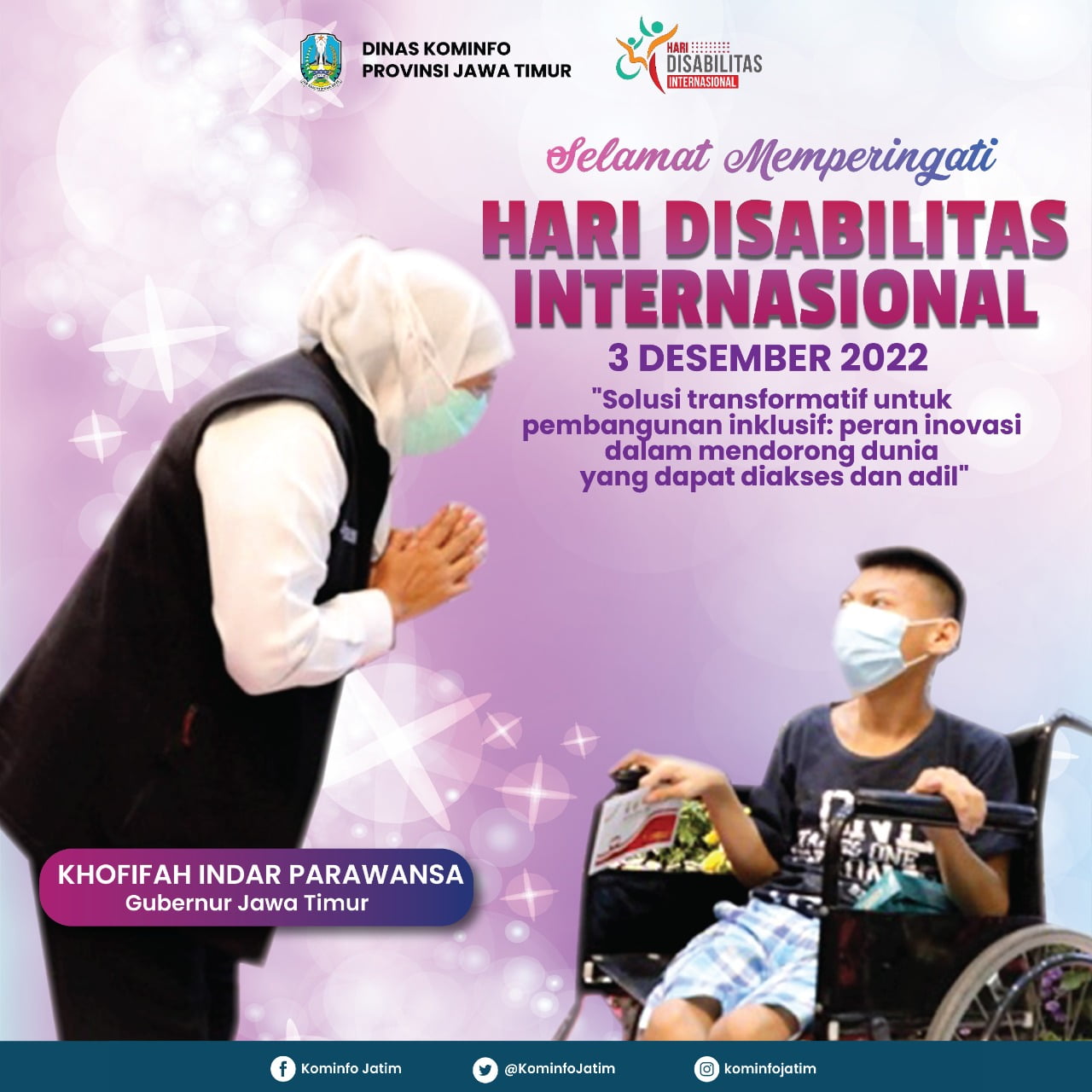 Di Hari Disabilitas Internasional, Gubernur Khofifah Berkomitmen ...