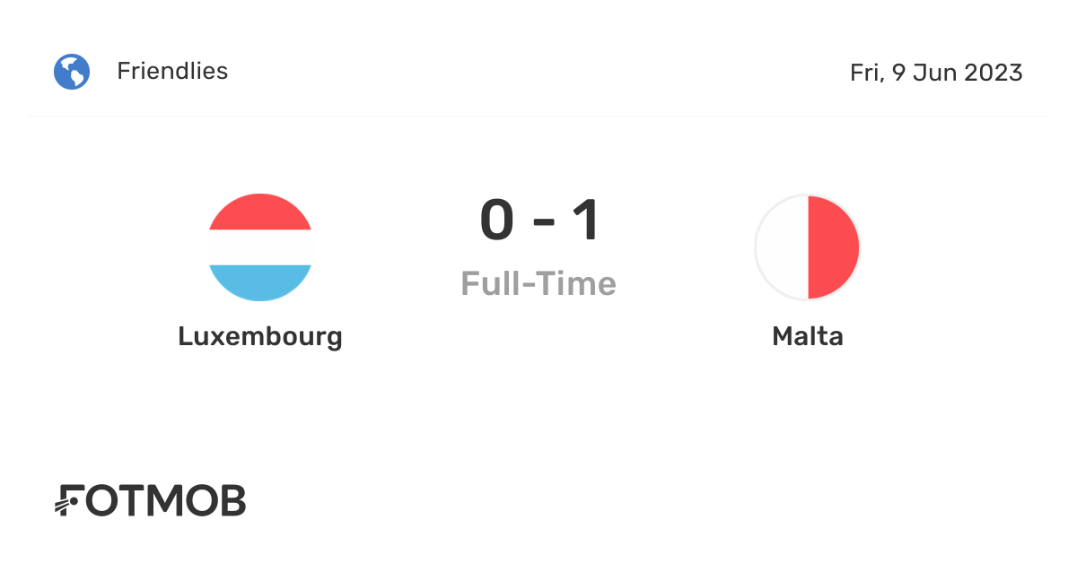 Perbandingan Head to Head dan Statistik Tim Luxembourg vs Malta