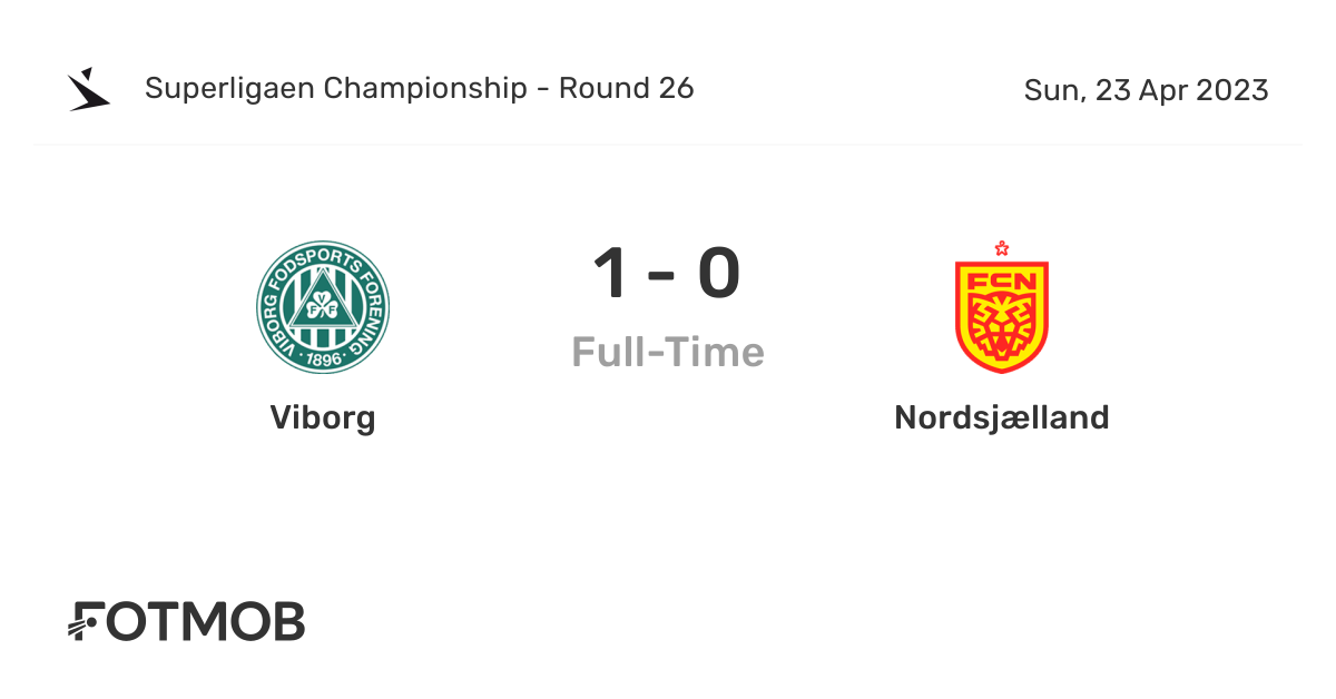 Prediksi Skor Bola Fc Nordsjaelland Vs Viborg Ff Dan Statistik Pertandingan