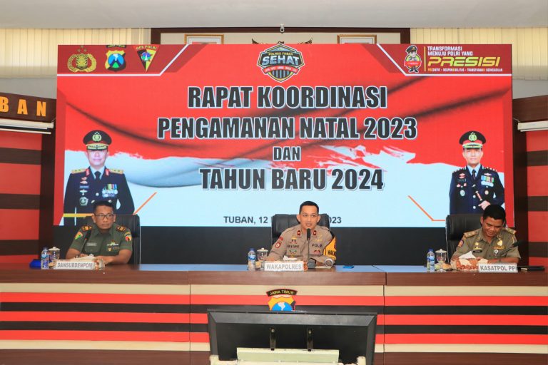 Polres Tuban Siapkan 284 Personil Gabungan Untuk Mengamankan Nataru