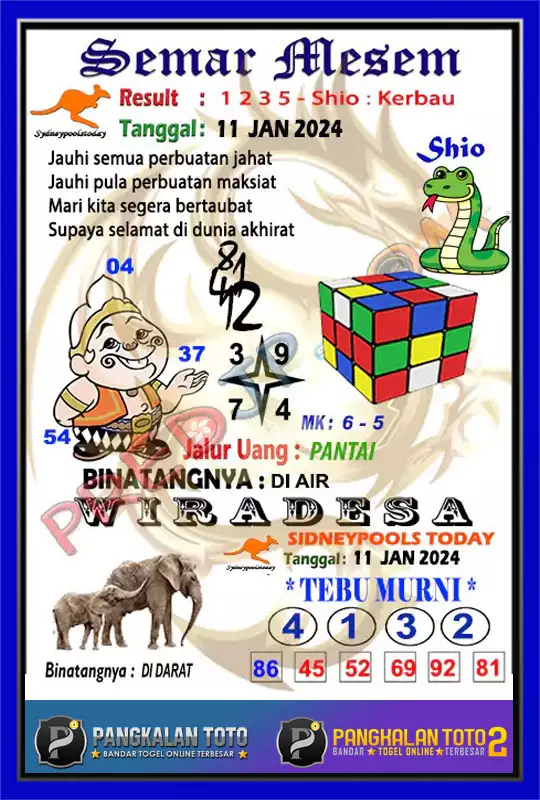 Prediksi Syair Sdy 11 Januari 2024, Bocoran Jitu