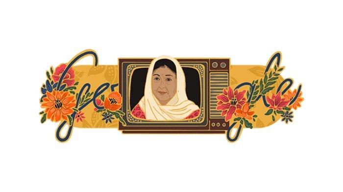 Sosok Aminah Cendrakasih Jadi Google Doodle Hari Ini, Bintang Film Mak Nyak Di Si Doel Anak Sekolahan