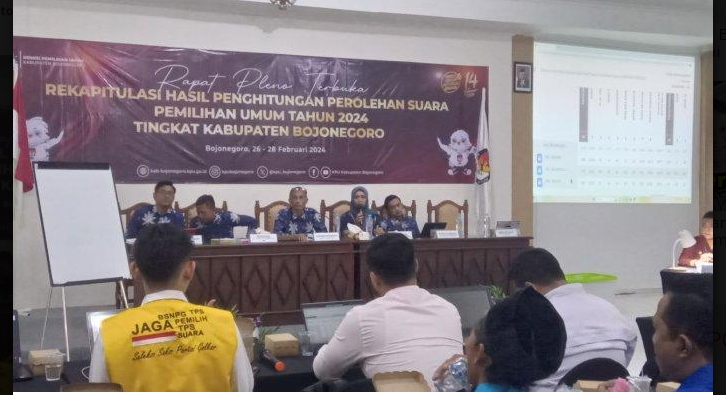 Rekap Suara Pemilu 2024 Lambat di Bojonegoro, Banyak Saksi Protes