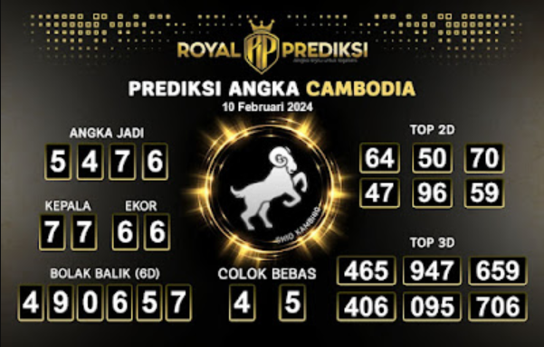 Live Keluaran Cambodia Malam Hari Ini 10 Februari 2024 Tercepat