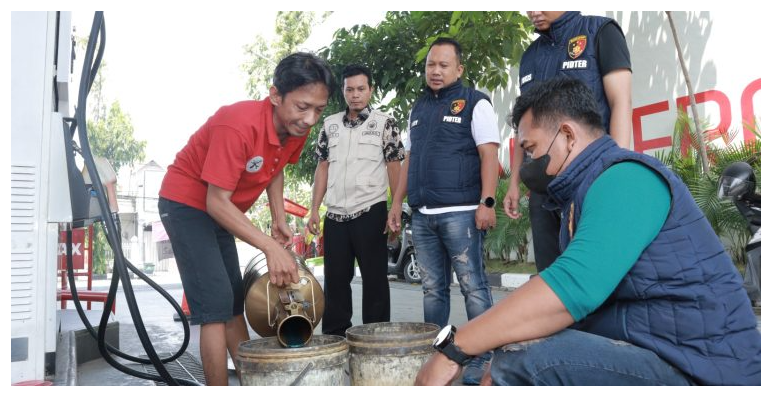 Polres Lamongan Sidak Seluruh SPBU Di lamongan, Untuk Cegah Kecurangan Pemain Nakal