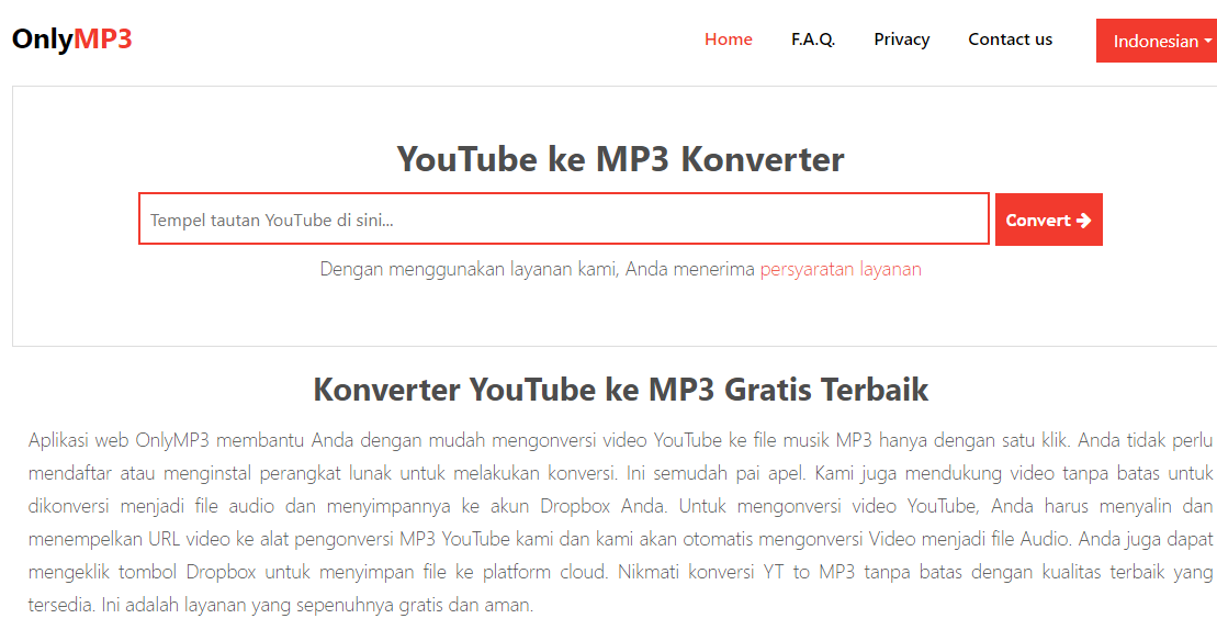 OnlyMP3 – Konverter YouTube Terbaik di Tahun 2024 [320 Kbps]