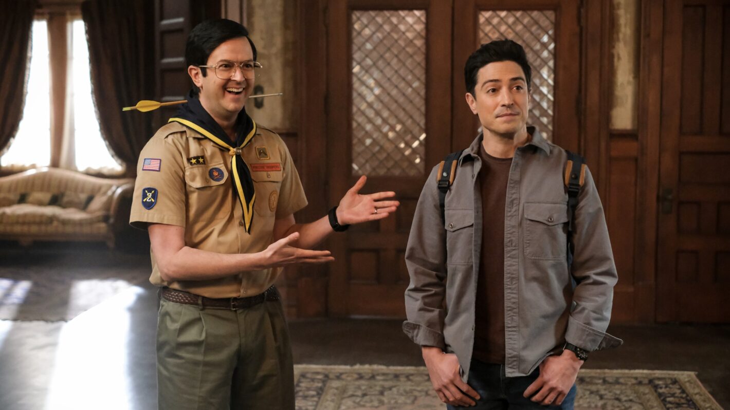 Ghosts Exclusive Sneak Peek: Ben Feldman’s Kyle Returns to Woodstone Mansion to Do the Ghosts’ Bidding and Annoy Jay