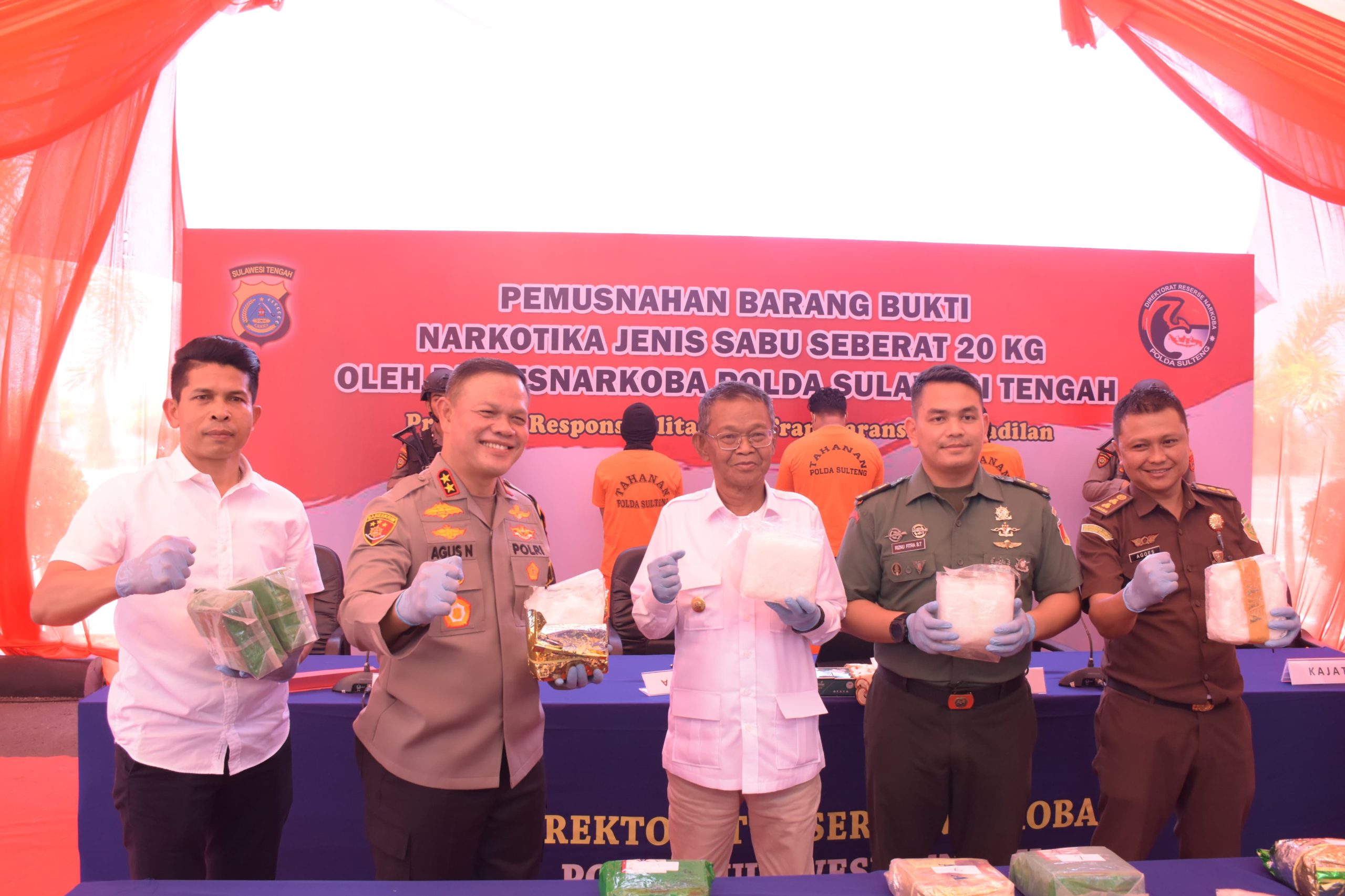 Kapolda Sulsel Ultimatum Pelaku Narkoba: Pemberantasan Gencar, 20 Kg Narkotika Dimusnahkan
