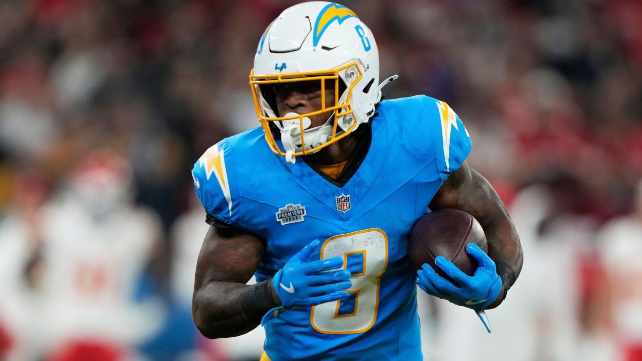 Omarion Hampton Poised for Monday Night Football Return Against Eagles, Boosting Chargers’ Backfield