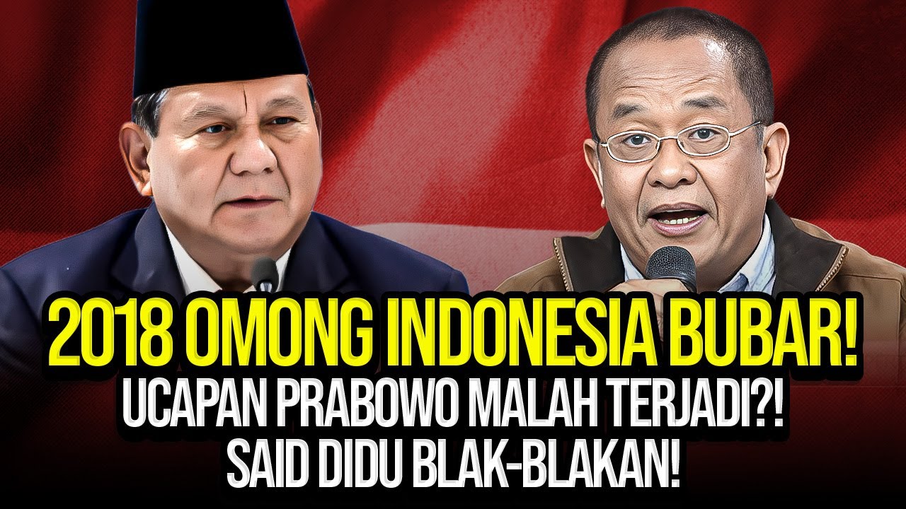 Said Didu Blak-blakan: Menguak Peran Dua Mantan Menteri Kehutanan dalam Pelepasan 6 Juta Hektare Hutan Indonesia