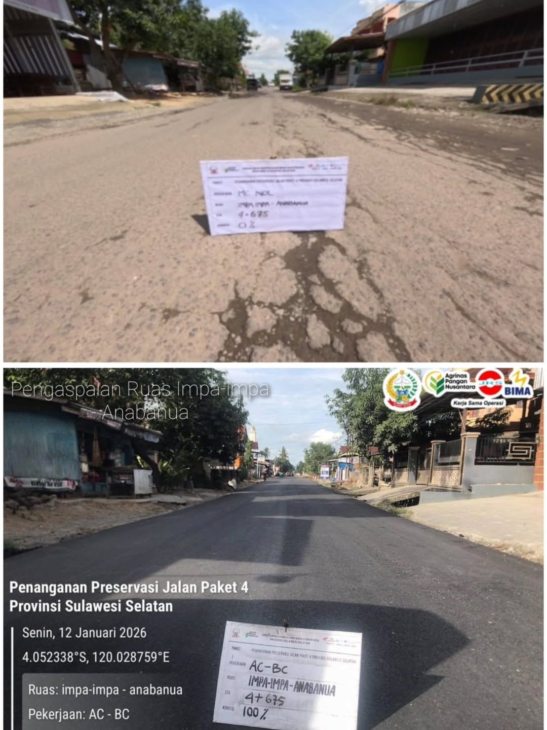 Gubernur Sulsel: Preservasi Jalan Paket IV Ruas Impa-impa-Anabanua Wajo Segera Dinikmati Manfaatnya