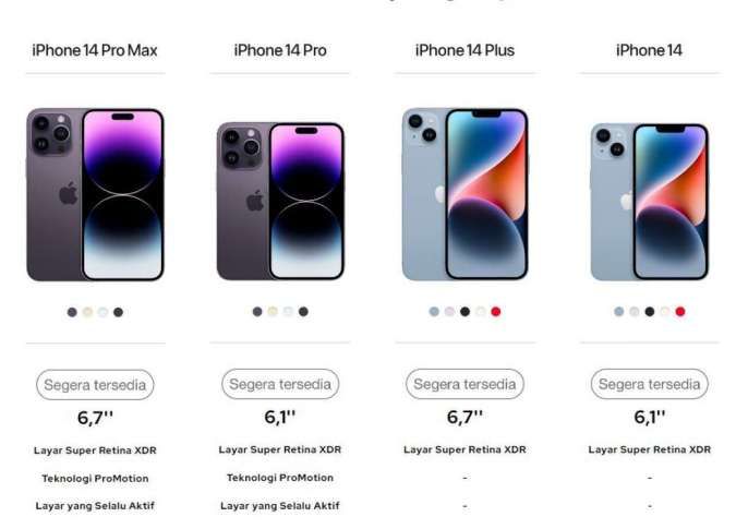 Harga iPhone 14 di Indonesia Turun Drastis di 2026, Kini Lebih Terjangkau Hingga Rp4,3 Juta, Jadi Opsi Menarik di Pasar Premium Entry Level