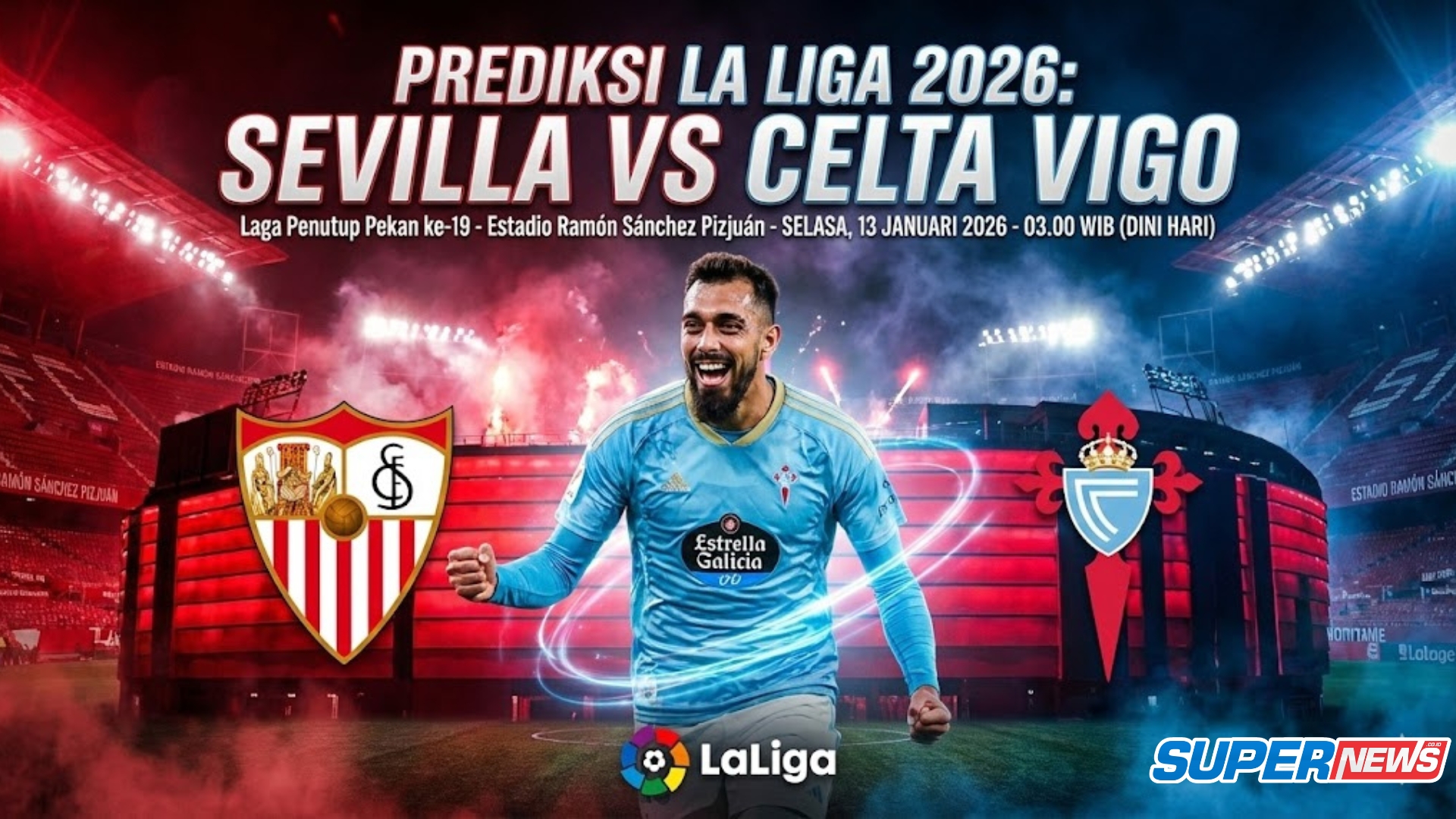 Prediksi Sevilla vs Celta Vigo 13 Januari 2026: Duel Sengit di Jornada ke-20 La Liga