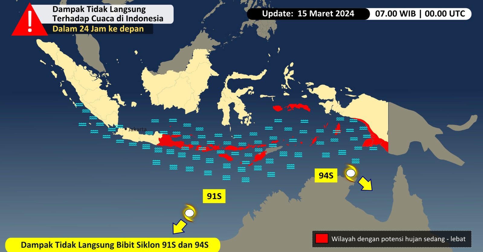 Prospek Cuaca Mingguan Periode 16-22 Januari 2026: Bibit Siklon Tropis Perkuat Konvergensi di Selatan Indonesia, Waspada Potensi Cuaca Ekstrem