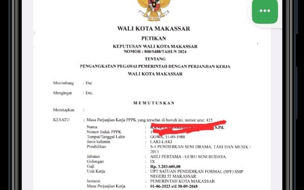 SK PPPK Hingga Pensiun Ditarik dan Diubah Jadi 5 Tahun, Ajun: PPPK Guru dan Nakes Bingung Atas Kebijakan Aneh Ini