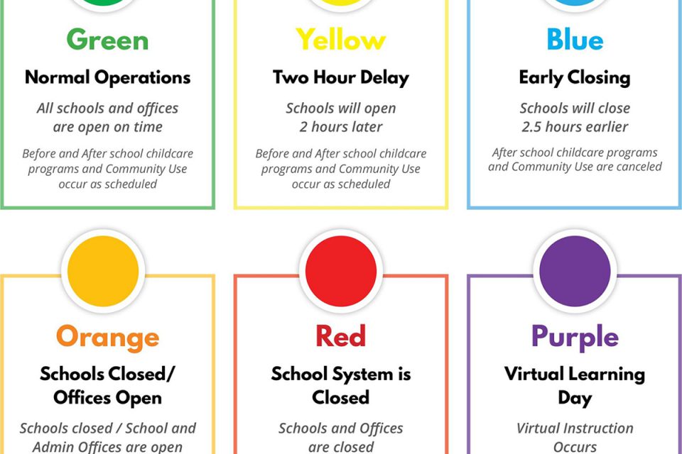 Charles County Public Schools Announce Closure and Delayed Arrival Due to Inclement Weather, Board of Education Meeting Moves to Virtual Format