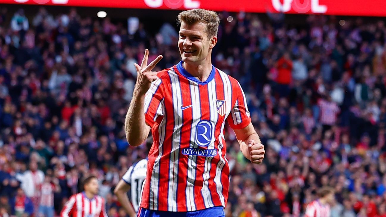 Hat-trick Alexander Sørloth Bawa Atletico Madrid Singkirkan Wakil Belgia di Playoff Liga Champions