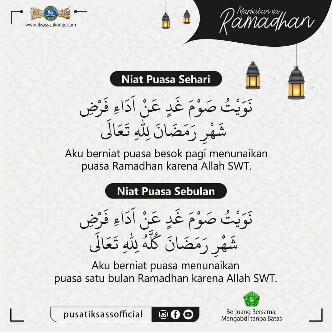 Niat Puasa Ramadan 2026: Panduan Lengkap Bacaan Bahasa Arab dan Artinya untuk Sebulan Penuh dan Sehari-hari