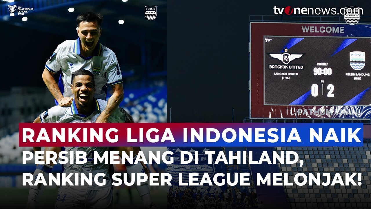 Persib dan Dewa United Dongkrak Peringkat Super League, Liga Indonesia Meroket di Peta Asia