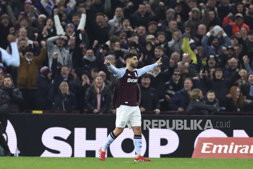 Aston Villa Tumbangkan Lille 2-0 di Villa Park, Lolos ke Perempat Final Liga Europa