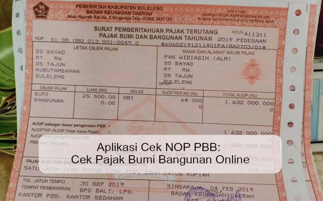 Cara Mudah Cek NOP PBB Secara Online dan Offline, Panduan Lengkap untuk Semua Wajib Pajak