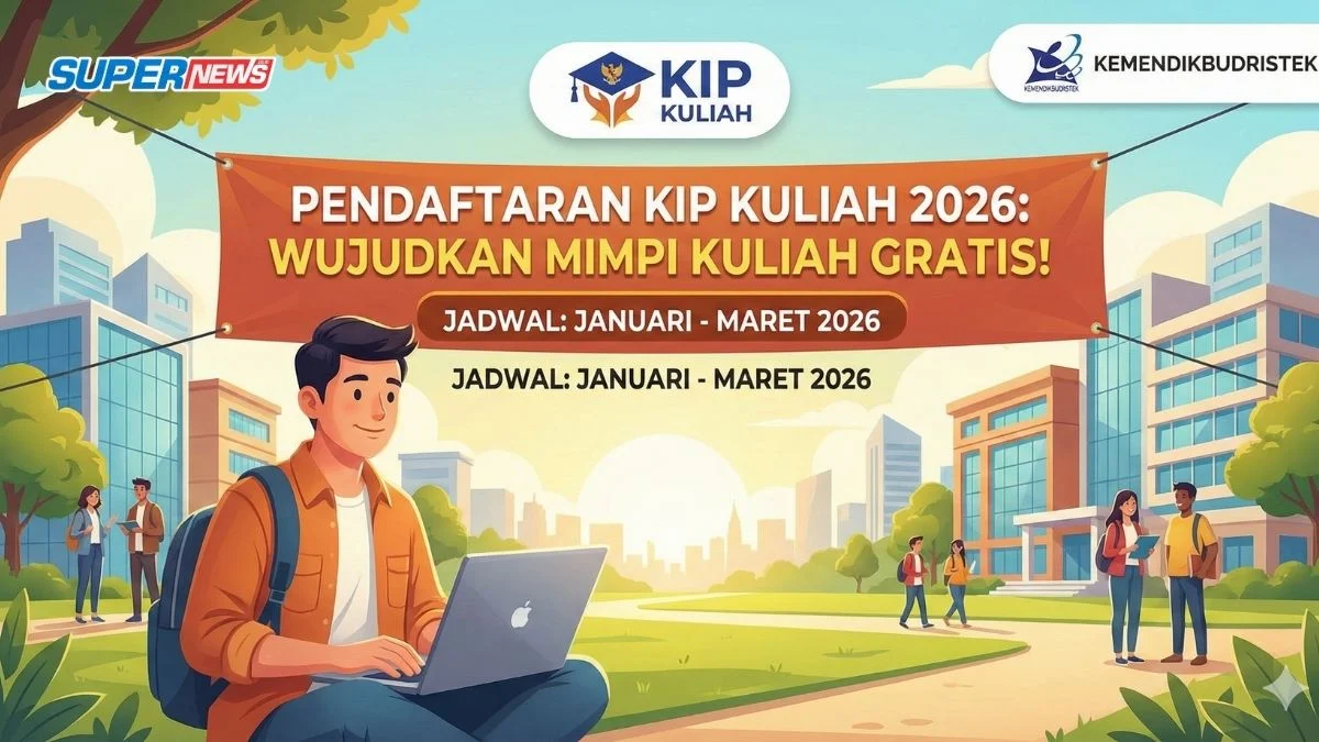 KIP Kuliah 2026 Dibuka: Jadwal, Syarat, Cara Daftar, dan Besaran Bantuan hingga Rp1,4 Juta per Bulan