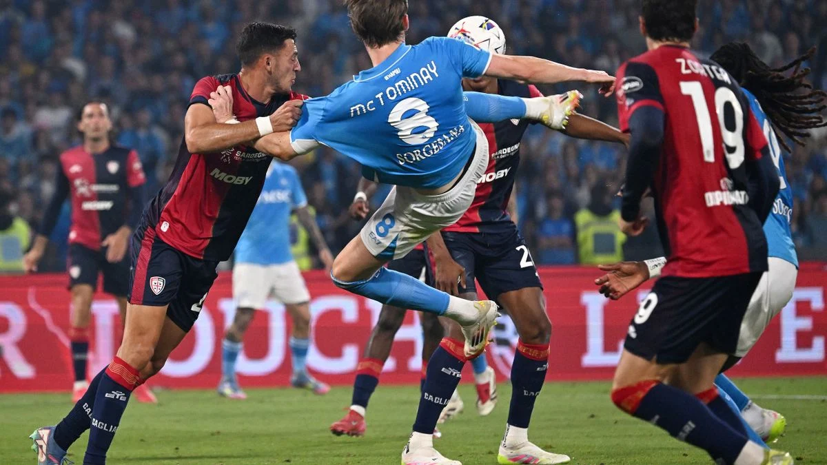 McTominay Bawa Napoli Menang Telak di Cagliari, Naik Posisi ke Puncak Serie A