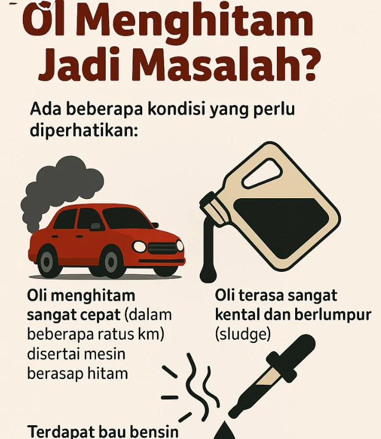 Mengapa Oli Mesin Cepat Menghitam? Ini Tanda Bahaya atau Hanya Sinyal Perawatan Rutin?