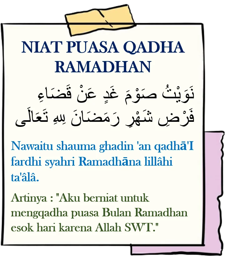 Niat Puasa Qadha Ramadan di Bulan Syawal: Cara, Bacaan Arab, Latin, dan Maknanya