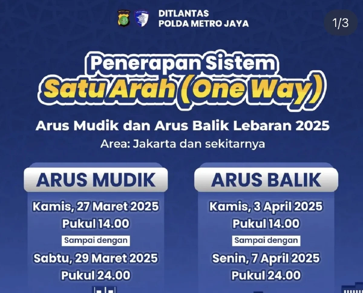 One Way Nasional Mudik Lebaran 2026: Evaluasi Siang Ini, Kemungkinan Dihentikan