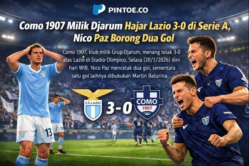 Prediksi Lazio vs Como 1907: Duel Sengit di Olimpico pada 20 Januari 2026 untuk Perebutan Poin Krusial Serie A